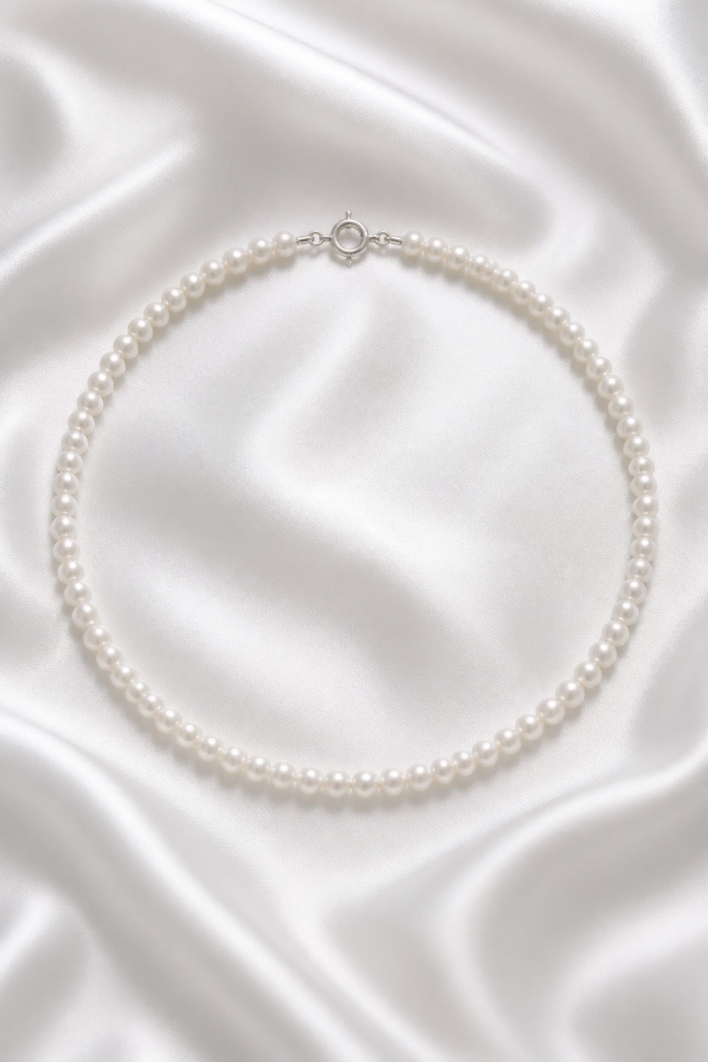 Lumen Pearl Necklace — Sterling Silver