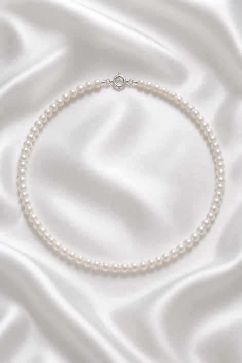 Lumen Pearl Necklace — Sterling Silver