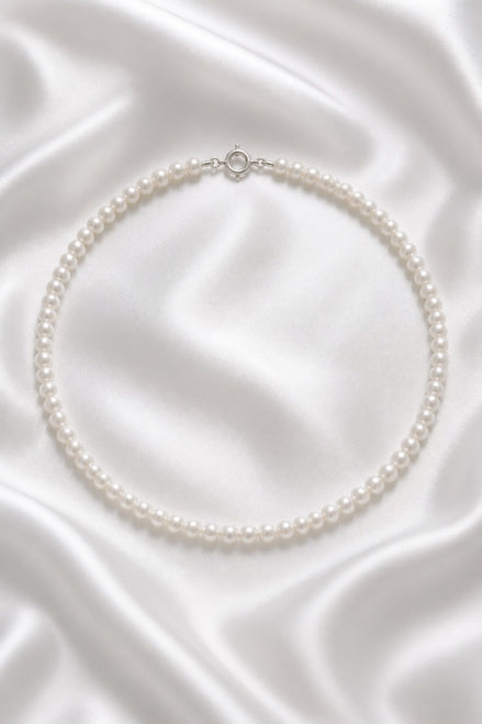 Lumen Pearl Necklace — Sterling Silver