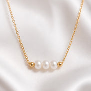 Lunelle Pearl Necklace — 14K Gold-Filled