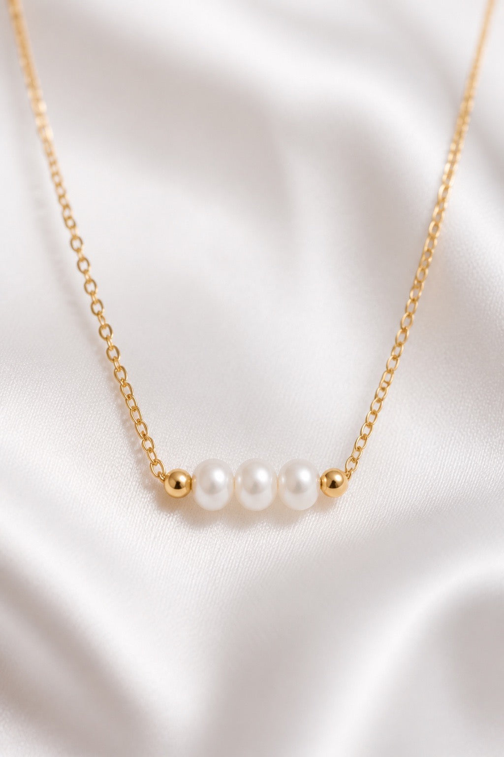 Lunelle Pearl Necklace — 14K Gold-Filled