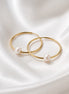 Pearl Hoop Earrings — 14K Gold-Filled