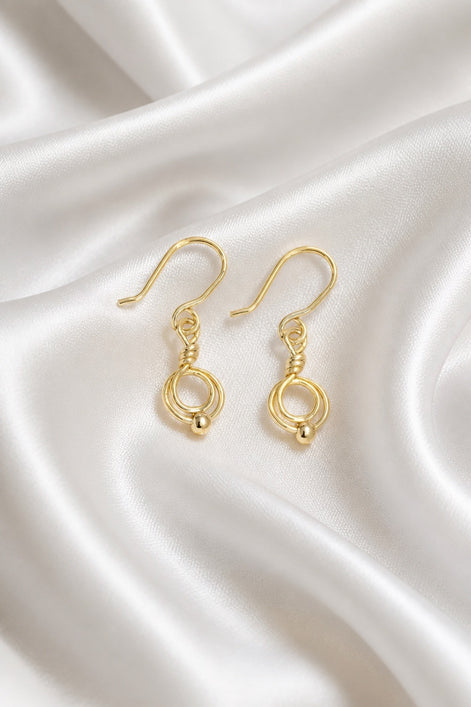Solenne Orbit Earrings Earrings — 14K Gold-Filled